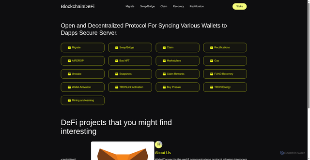 Security scan screenshot of https://claim-nodes.firebaseapp.com/