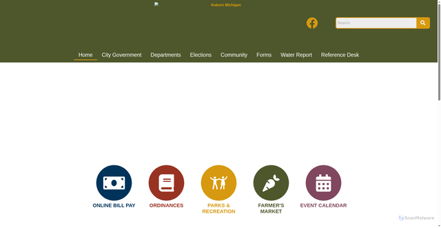 Security scan screenshot of https://auburnmi.gov/