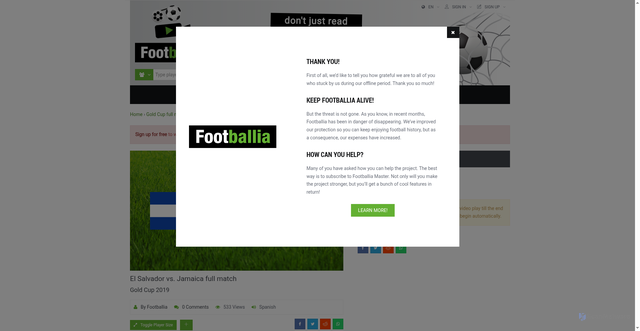 Security scan screenshot of http://109.69.10.222:8080/matches/el-salvador-jamaica