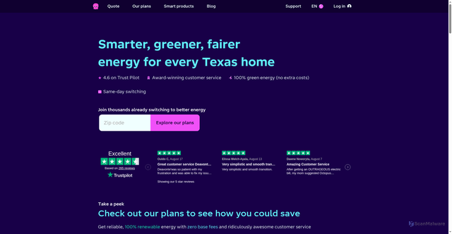 Security scan screenshot of https://octopusenergy.com