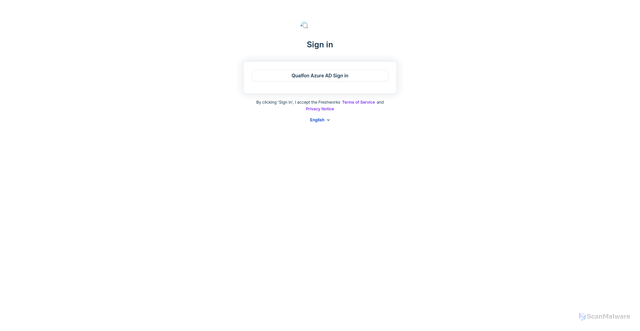 Security scan screenshot of https://qualfon.myfreshworks.com