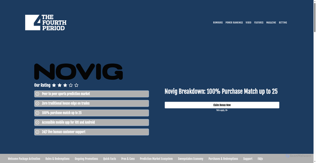 Security scan screenshot of https://thefourthperiod.com/betting/reviews/novig