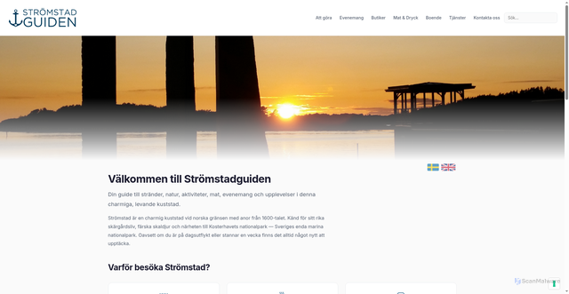 Security scan screenshot of https://infostromstad.se