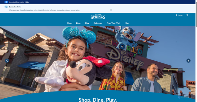 Security scan screenshot of https://www.disneysprings.com/