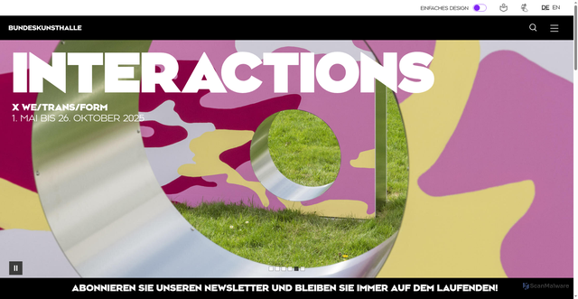 Security scan screenshot of https://www.bundeskunsthalle.de/