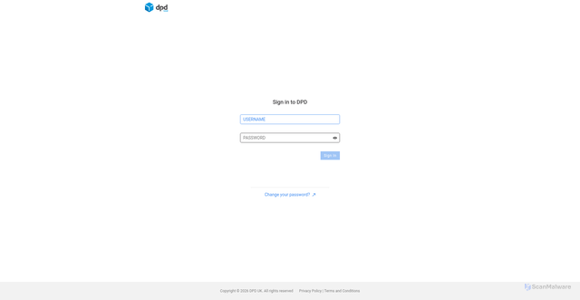 Security scan screenshot of https://mydeliveries.dpdlocal.co.uk