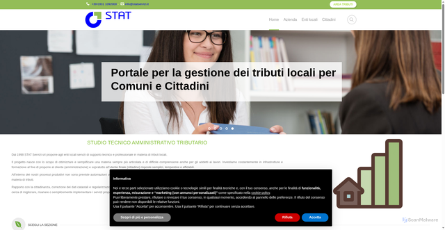 Security scan screenshot of https://www.statservizi.it/