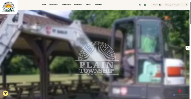 Security scan screenshot of https://plaintownshipstarkoh.gov/