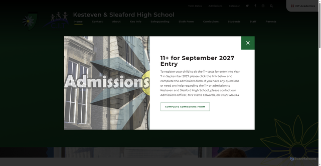 Security scan screenshot of https://www.kshs.uk/