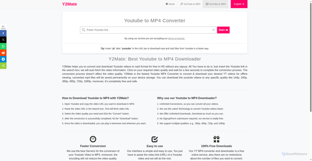 Security scan screenshot of https://en.y2mate.is/%E2%97%8F/youtube-to-mp4.html
