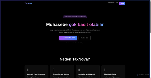 Security scan screenshot of https://taxnva.com/