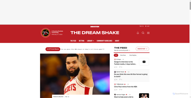 Security scan screenshot of https://platform.thedreamshake.com