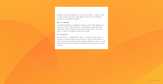 Security scan screenshot of http://workers-playground-old-union-51e8.tygamusafiri36.workers.dev/