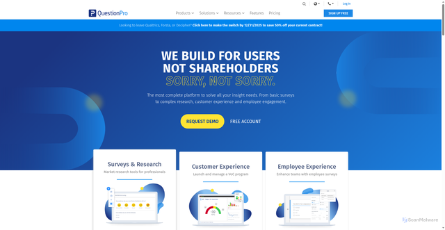 Security scan screenshot of https://nycourts.questionpro.com