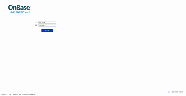 Security scan screenshot of https://sunren.hylandcloud.com