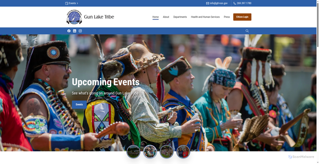 Security scan screenshot of https://gunlaketribe-nsn.gov/