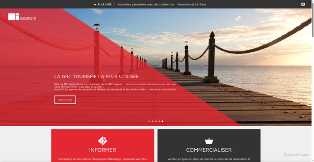 Security scan screenshot of https://ingenie.fr