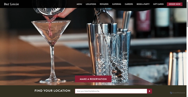 Security scan screenshot of https://www.barlouie.com/