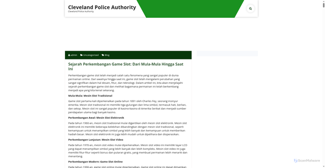 Security scan screenshot of http://www.clevelandpa.org.uk/