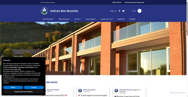 Security scan screenshot of https://www.bonbozzolla.it/