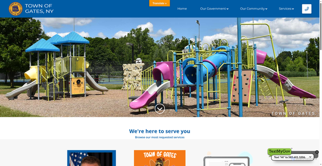 Security scan screenshot of https://www.townofgatesny.gov/