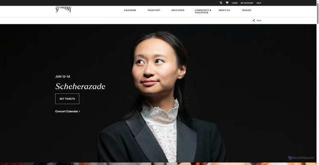 Security scan screenshot of https://www.sfsymphony.org/