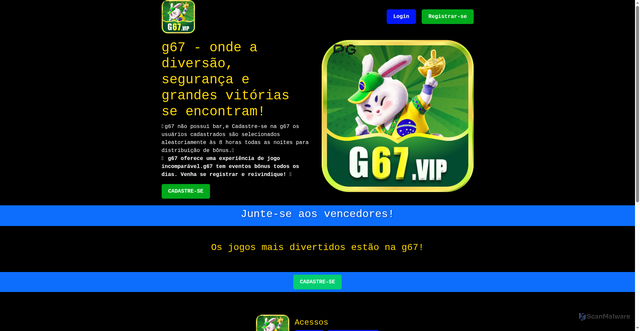 Security scan screenshot of http://g67com.com/