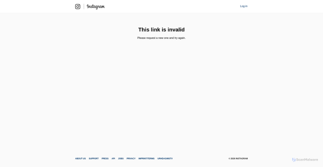 Security scan screenshot of https://www.instagram.com/_n/emaillogin?uid=gcapkx6