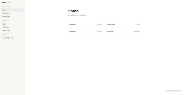 Security scan screenshot of https://nexusos1-u1h12raqwp.edgeone.app/