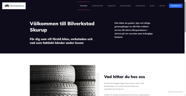 Security scan screenshot of https://bilverkstadskurup.se