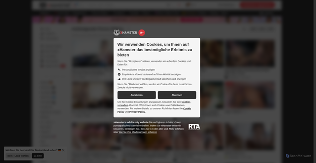 Security scan screenshot of https://ge.xhamster.desi