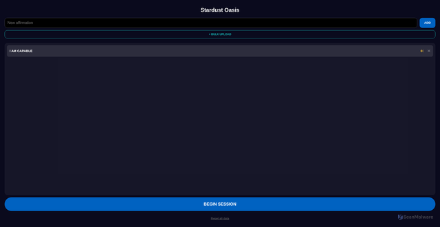 Security scan screenshot of https://stardust-7tnvdrnuz8.edgeone.app/