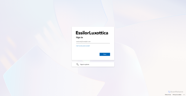 Security scan screenshot of https://vpn-partners.essilorluxottica.com