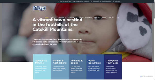 Security scan screenshot of https://thompsonny.gov/