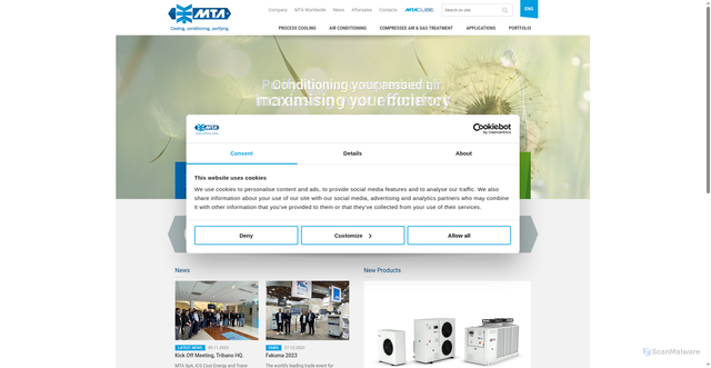 Security scan screenshot of https://www.mta-it.com/eng/