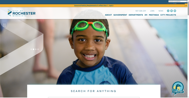 Security scan screenshot of https://www.rochestermn.gov/
