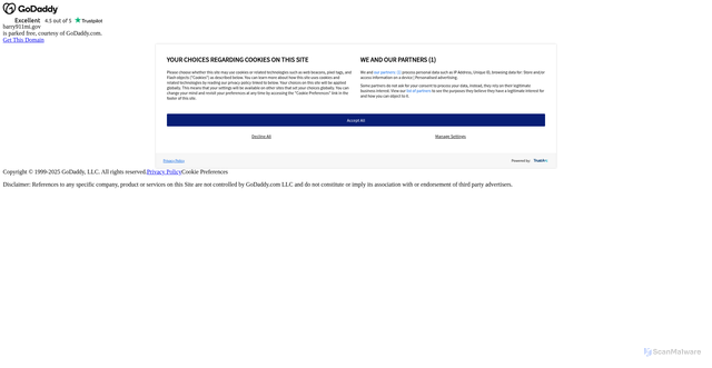Security scan screenshot of https://barry911mi.gov/