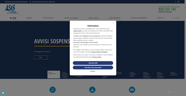 Security scan screenshot of https://www.asisnet.it/