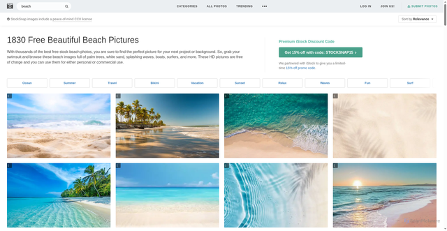 Security scan screenshot of https://igujhf37.pages.dev/search/beach
