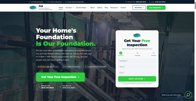 Security scan screenshot of https://jlb-website.pages.dev/kansas-city/kansas-city/