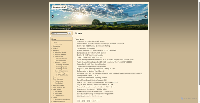 Security scan screenshot of https://danielutah.gov/