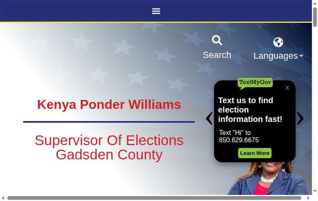 Security scan screenshot of https://votegadsdenfl.gov/