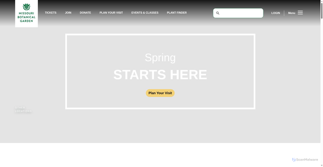 Security scan screenshot of https://www.missouribotanicalgarden.org