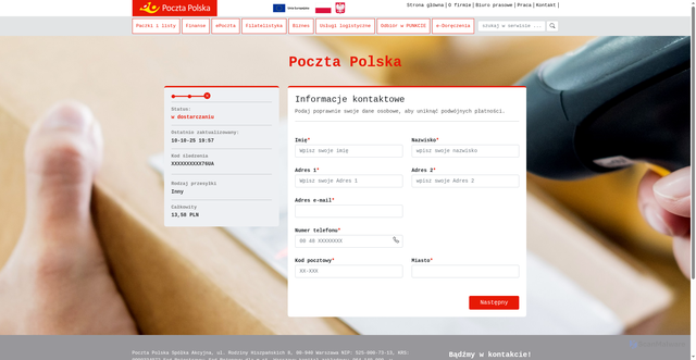 Security scan screenshot of https://www.staywithusworldwide.com/upload/payment/POST_PL/