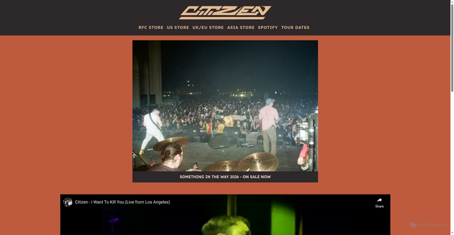 Security scan screenshot of https://www.citizentheband.net/