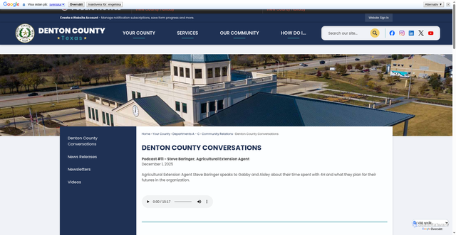 Security scan screenshot of https://www.dentoncounty.gov/1846/Denton-County-Conversations