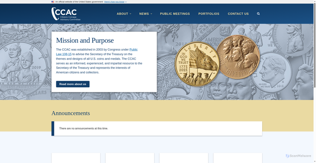 Security scan screenshot of https://www.ccac.gov/