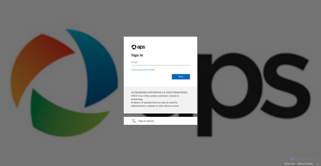 Security scan screenshot of https://pjbs.aps.com