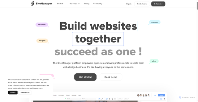 Security scan screenshot of https://sitemn.gr
