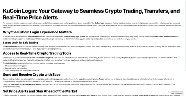 Security scan screenshot of https://page-kucoin-en-us.typedream.app/en-us